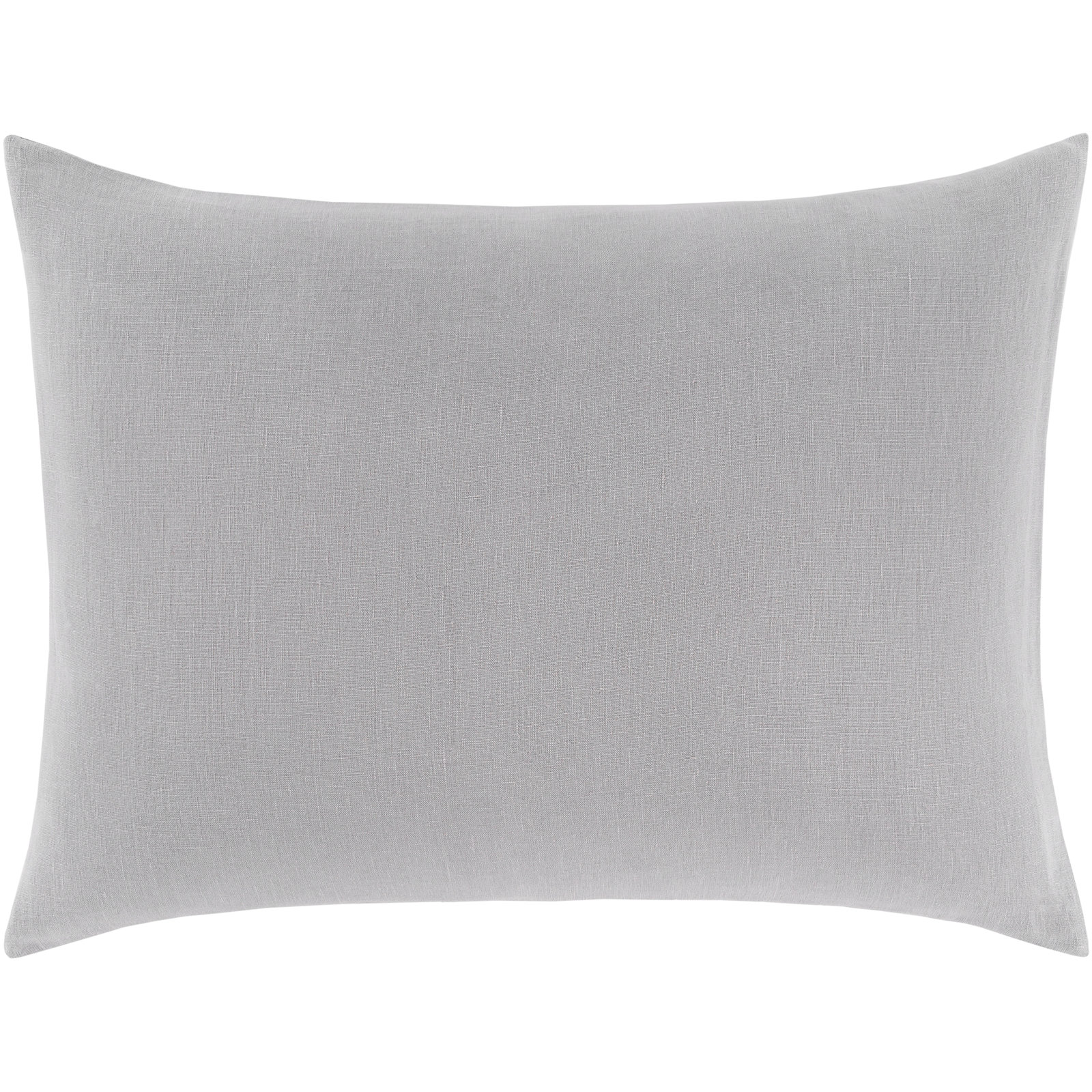Pia Linen Duvet Cover Set, Queen Duvet Cover + 2 Standard Shams, Light Gray