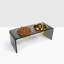 Acrylic Double Bowl Elevated Pet Feeder-393206233
