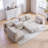 L Shaped Sectional Sofa (Camel)