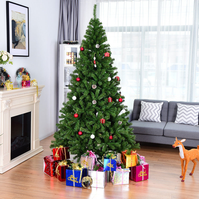 Artificial Pine Christmas Tree, 228.6cm H x 131.06cm W x 131.06cm D