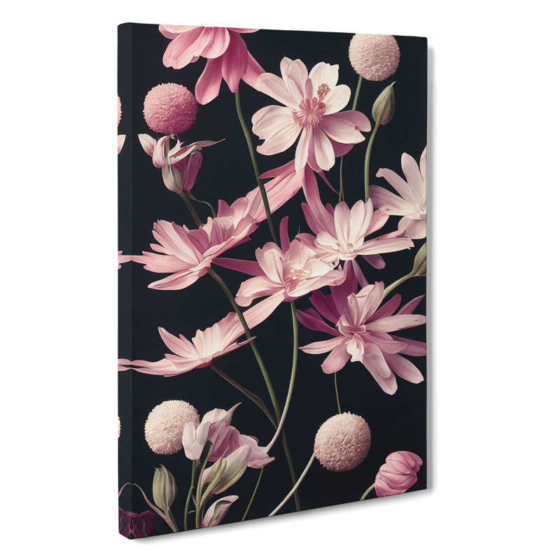 Pretty Little Flowers - Wrapped Canvas Print, 50cm H x 35cm W