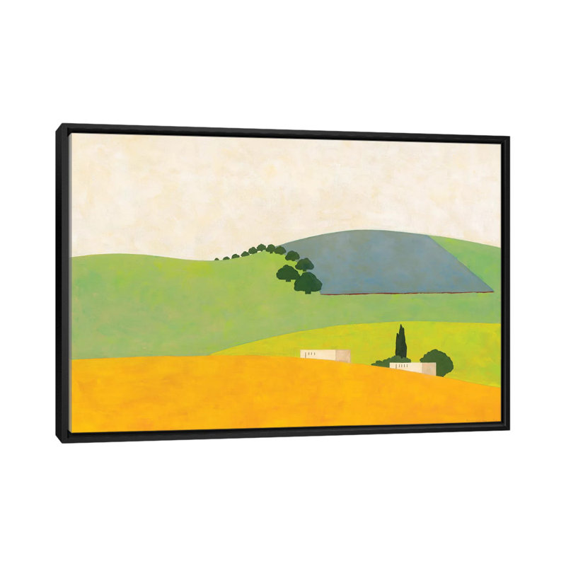 Zimrat 1 Piece Painting on Canvas, 66.04 cm H x 45.72 cm W, Black Framed