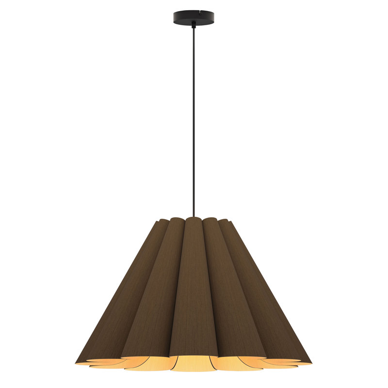 Luminaire suspendu moyen Lora 56, Ébène, H 16,5 po x l 27,5 po x P 27,5 po