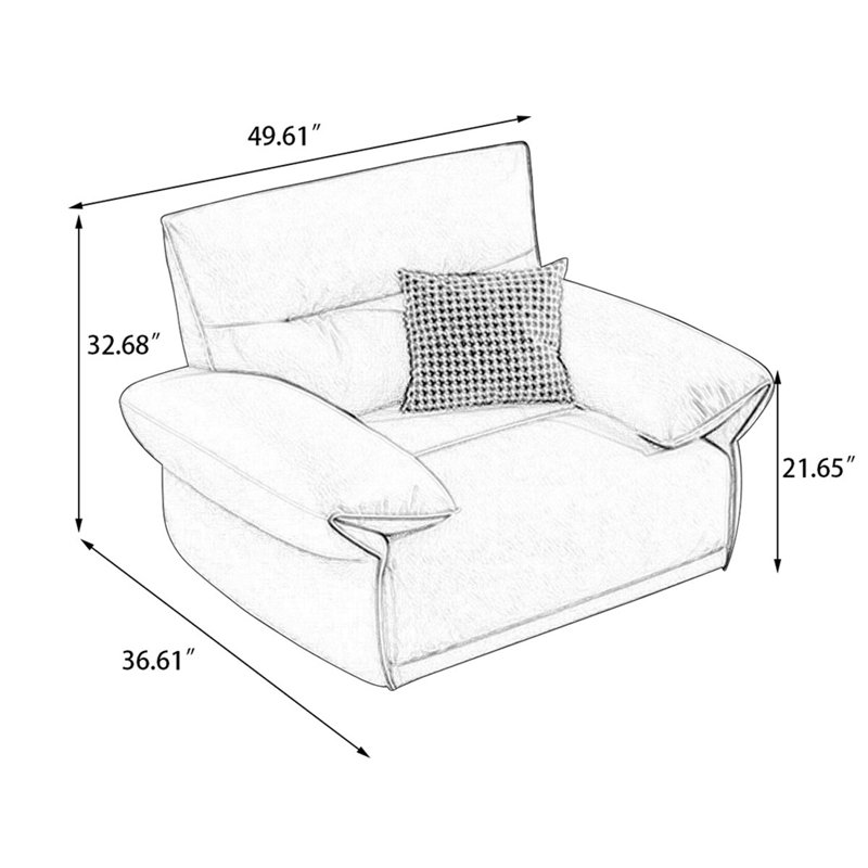 Chaise avec accoudoirs à coussin vert 100% polyester, Non
