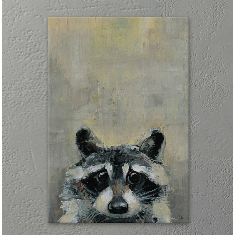 «Oh Raccoon», reproduction sur toile tendue, H 60 po x l 40po x P 1,5 po