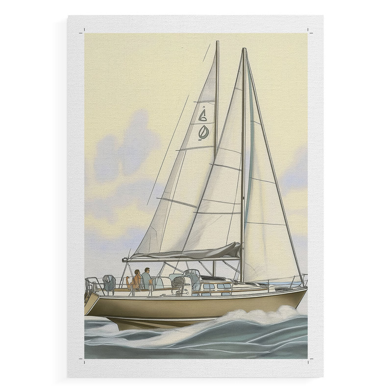 NAUTICAL Series CXIX - Impression sur toile seulement - NON CADRE, H 18 po x l 12 po