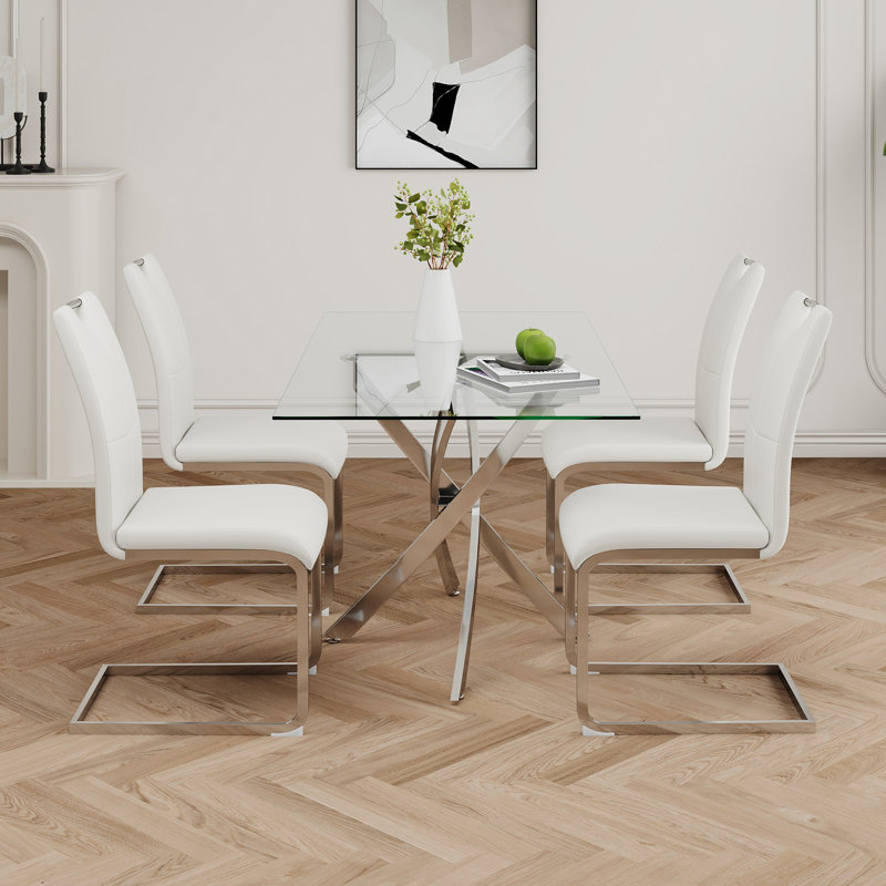 Table en verre de style moderne