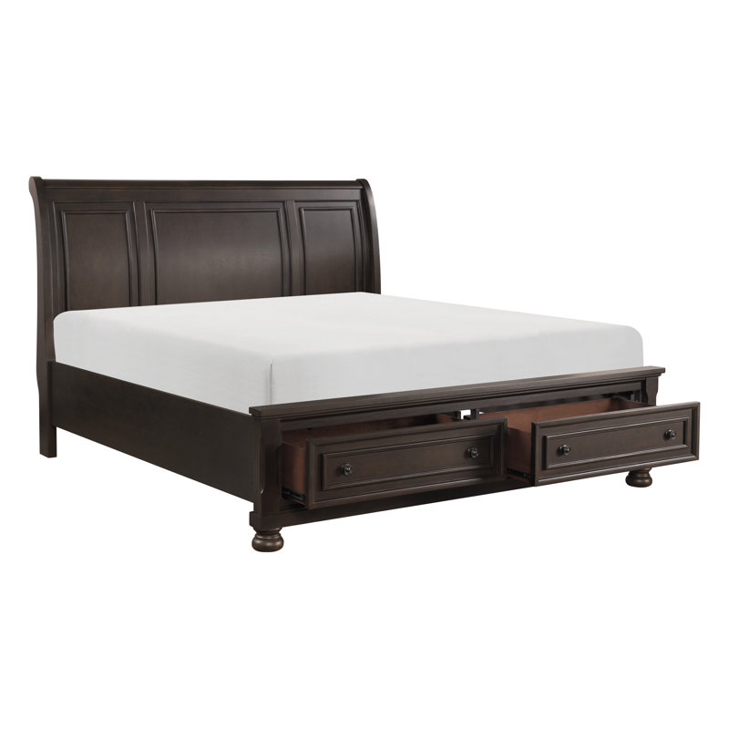 Dianna Sleigh Storage Bed, Queen