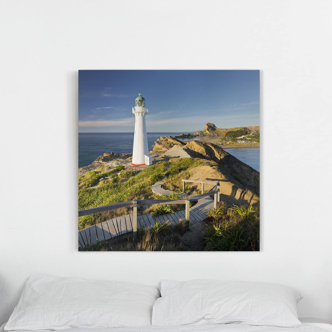 Leinwandbild Castle Point Lighthouse Neuseeland