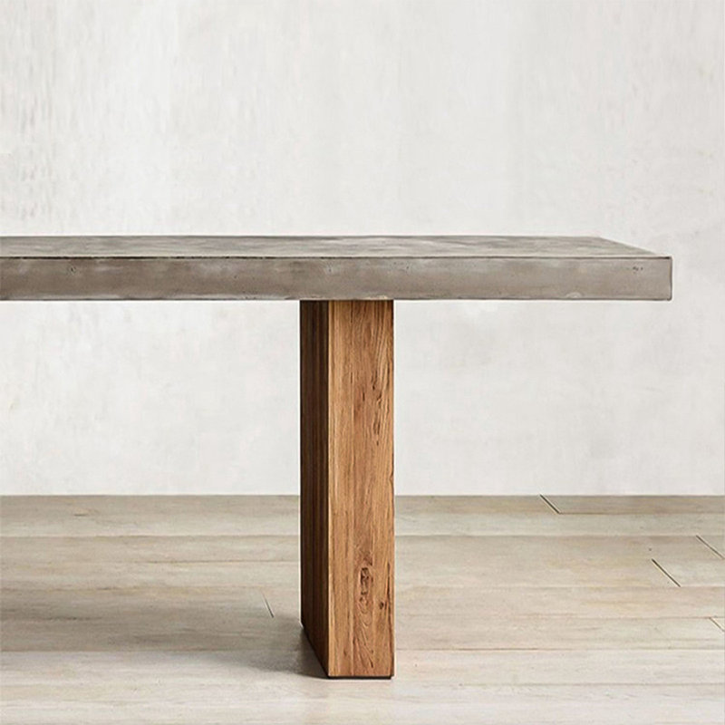 Table de salle à manger rectangulaire brune pour salle à manger / cuisine, H 29,53 po x L 70,87 po x l 27,56 po