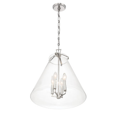 Luminaire suspendu poli 4 lumières Alanya