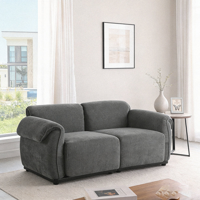 Causeuse 69 po pour petits appartements, Vert, H 30 po x l 68,5 po x P 35,43 po
