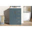 Meuble-lavabo bleu 24 po avec lavabo intégré en céramique, 3 tiroirs et 1 porte pour les petites et moyennes salles de bain-1328392212