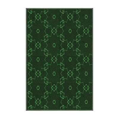 Tapis vert tissé à la machine
