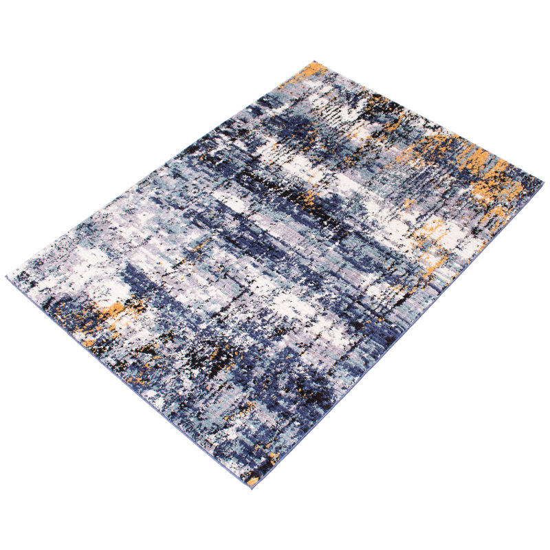 Abstract Indoor Rug, Rectangle 6'7" x 9'6"