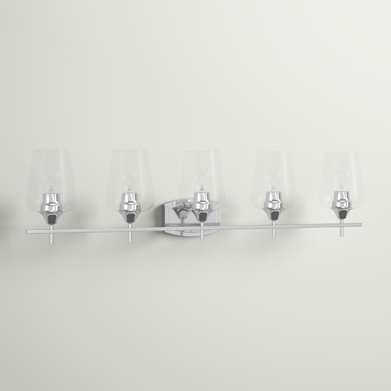Dahlya 5 - Light Dimmable Vanity Light, Chrome