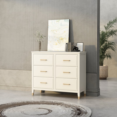 6 Drawer 105Cm W Double Dresser