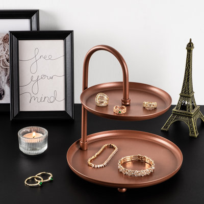 Decorative Metal Accessory, Copper Finish, 7.9 in Diameter x 8.3 in Height | 100% Metal Construction, Thickness: 0.05 in | Elegant Home Decor Accent, Perfect for Modern Living Spaces & Unique Styling