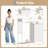 49.2" w Dresser with Hanging Rack & LED Lights, 6-Drawer Closet Organizer with Charging Station-354515463
