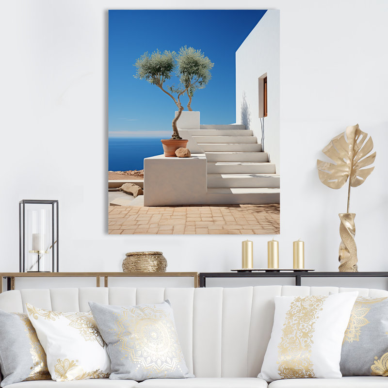 Coastal Dream White House Retreat I, H 32 po x l 24 po x P 1 po, Toile tendue