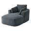 Très grand fauteuil inclinable en velours côtelé-2027066272