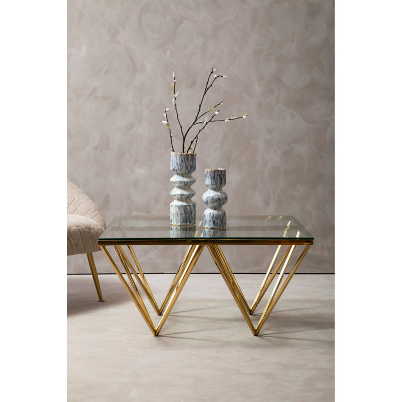 Redd Abstract Coffee Table, Gold