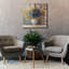 «Fall Dahlia Bouquet C Blue» par Danhui Nai, art mural sur toile-1298977204