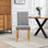 47.5cm H Polyester Upholstered Upholstered Back Parsons Chair