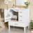 Ample Storage White Ceramic Vanity Elegant Design For Compact Bathrooms