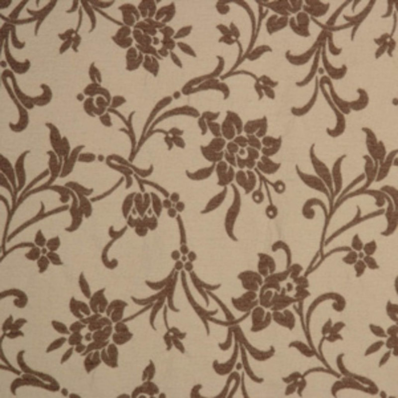 Allure Floral Fabric, Brown