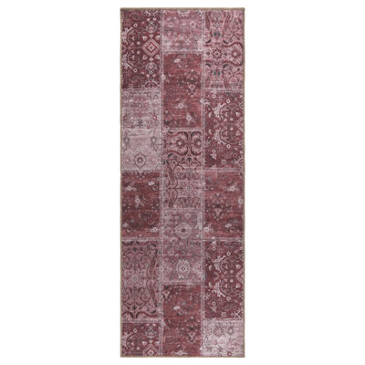 Tapis intérieur patchwork en polyester tissé à la machine