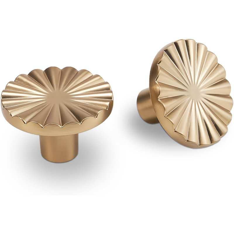 Paquet de 10 boutons d'armoire de cuisine couleur bronze champagne