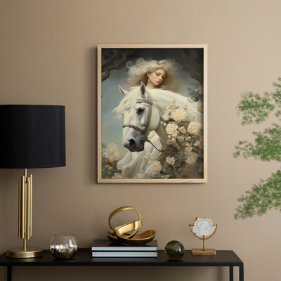 WOMEN Series CMXLVI Framed Print - Solid Wood