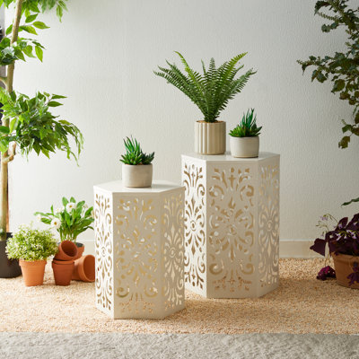 Loiret Accent Stool or Planter Stand or Accent Table