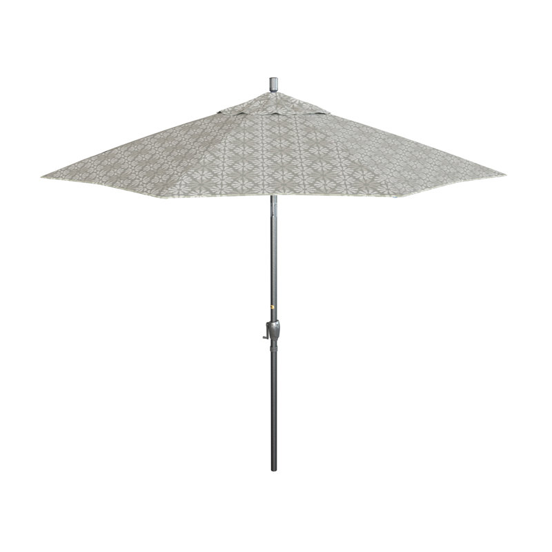 Parasol de marché 9 pi Junerose, Spiro graphite - Pacifica Premium, Hammertone gris foncé