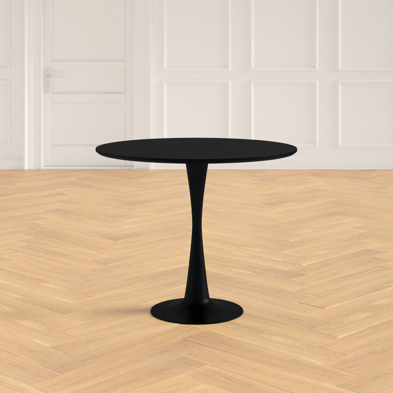 Table de salle à manger à piédestal 36 po Imperial, Noir