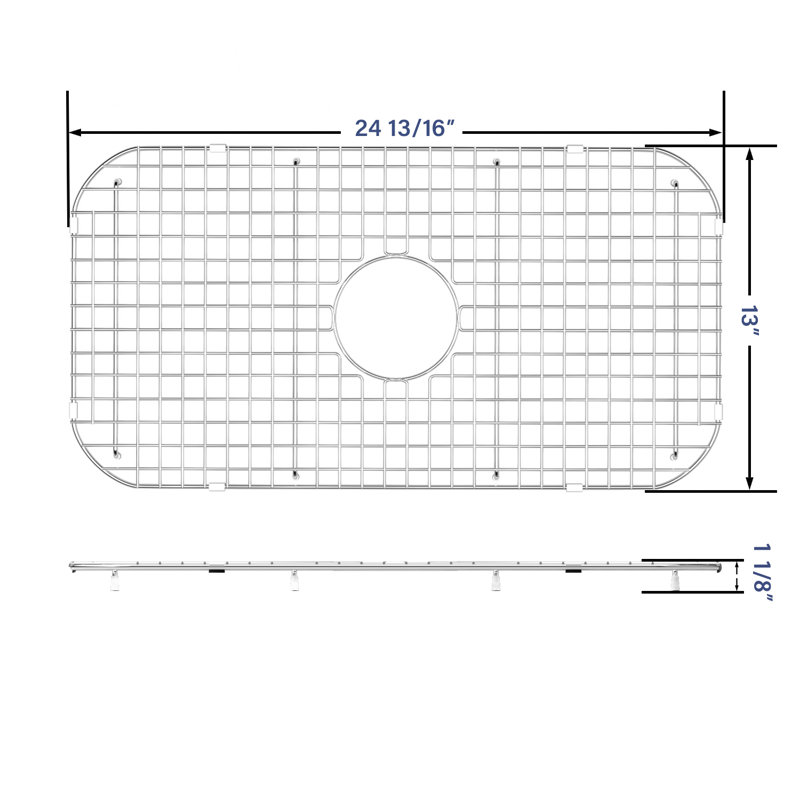 Grille d'évier 25 po x 13 po