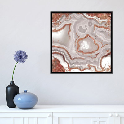 « Rose Gold White Luster », impression sur toile tendue