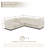 Myrhn 5-Piece Chenille Modular Sectional, Deep Seat L-Shaped Sofa With Solid Wood Base-1587911368