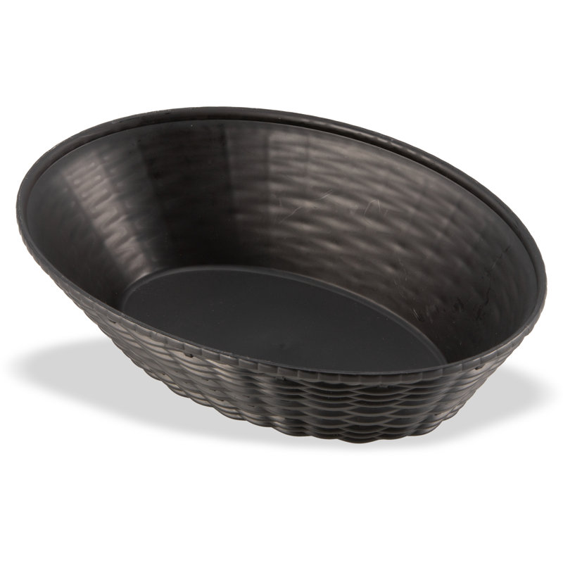 Carlisle Food Service Products WeaveWear™ Polypropylene Plastic Fruit Bowl, Black