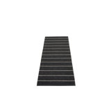 Carl Striped Area Rug in Black/White