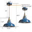 Luminaire suspendu moderne avec abat-jour de grange