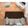 Togut Non-Slip Polypropylene Rectangle Mocha Area Rug
