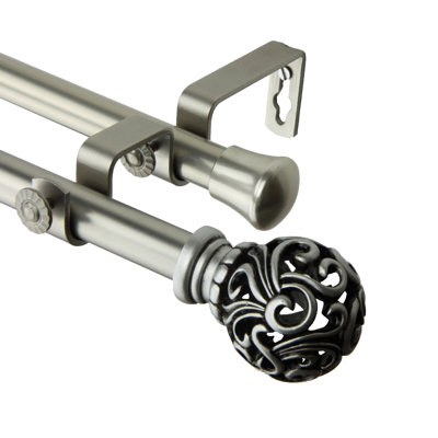 Adora Steel Adjustable Double Curtain Rod
