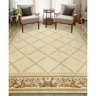 Tapis rectangulaire noué à la main