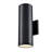 Wrought Studio™ Marcellyn LED Outdoor Wall Sconce in Powder Coated Black with Frosted Glass-9041468