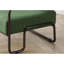 Fauteuil de salon en fer, fauteuil individuel paresseux, fauteuil de balcon (couleur: vert)