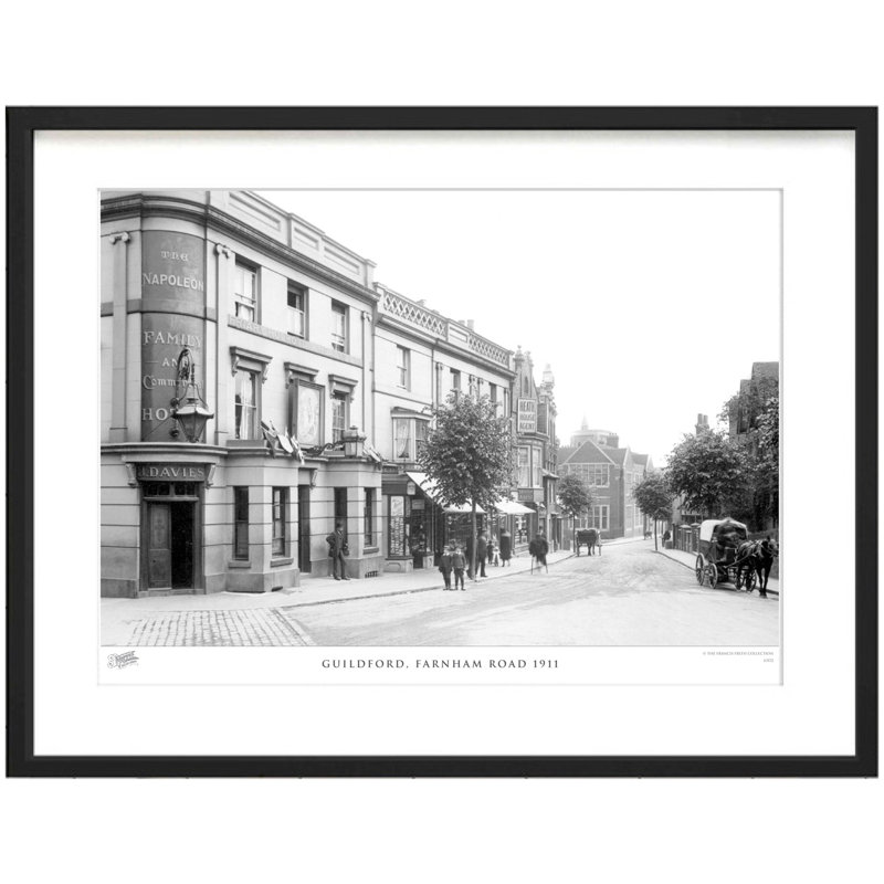 Guildford, Farnham Road 1911 by Francis Frith - Single Picture Frame Print, 45cm H x 60cm W x 2.3cm D