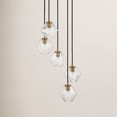 Marseille 5 - Light Dimmable Geometric Chandelier