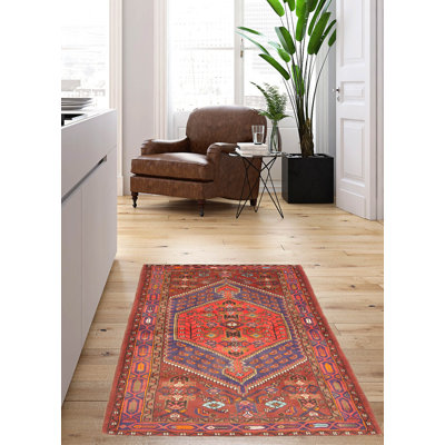 Tapis bleu marine Andelz 4 pi 1 po x 6 pi 10 po